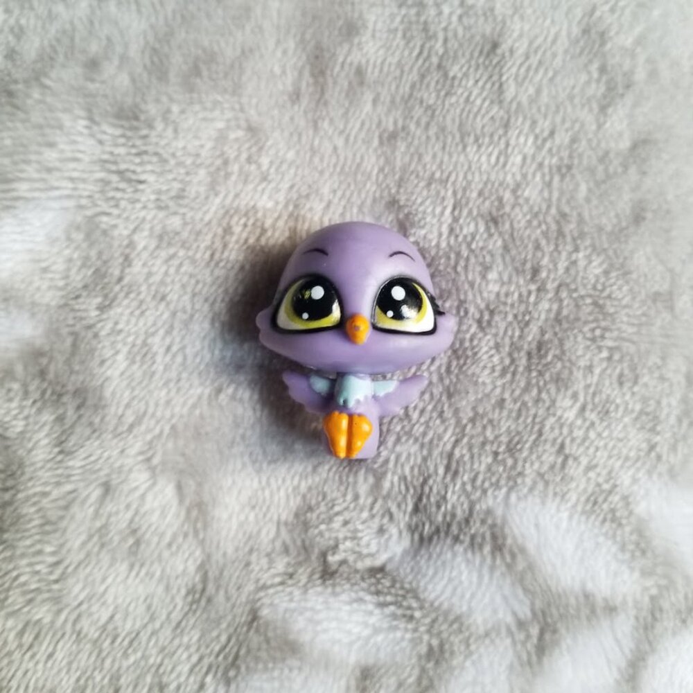 Littlest Pet Shop Chick Bird #3784 Purple Blue Mini Figure Blind Bag